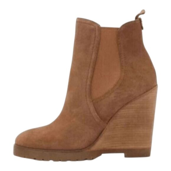 MICHAEL KORS Thea Suede Wedge Booties Size 9M - Picture 2 of 10